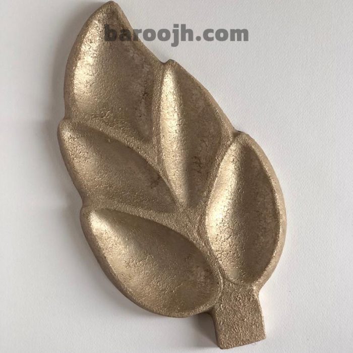 سینی سنگی طرح برگ پتینه شده 02