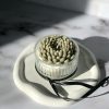 شات شمع شیشه ای گل داوودی