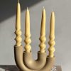 شمعدان 4 شعله به همراه 4 شمع