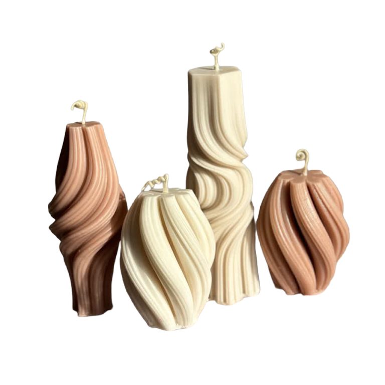 شمع استوانه‌ای معطر مدل سمینا مجموعه 4 عددی
