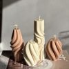 شمع استوانه‌ای معطر مدل سمینا مجموعه 4 عددی